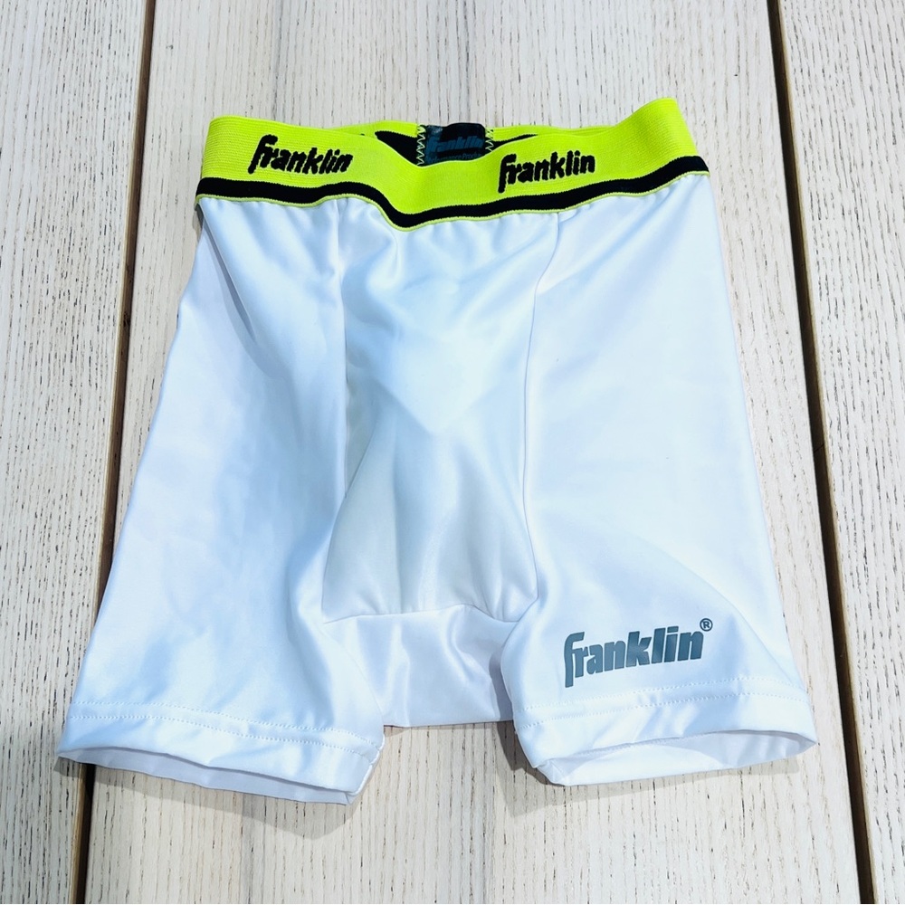 FRANKLIN boys baseball tball Compression Short WITH cup Protector Youth Size XS